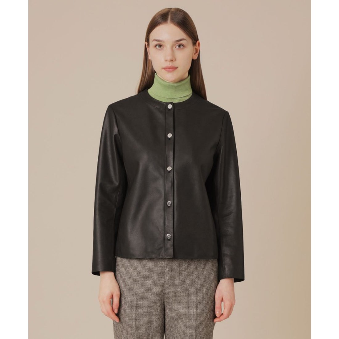 マッキントッシュ ロンドン MACKINTOSH LONDON ノーカラーレザー