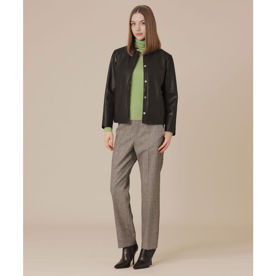 マッキントッシュ ロンドン MACKINTOSH LONDON ノーカラーレザー