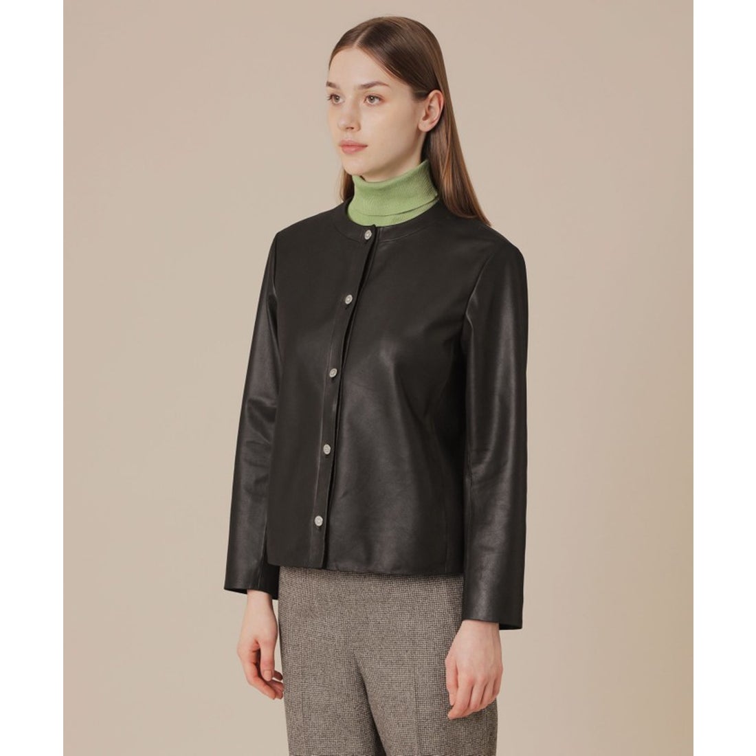 マッキントッシュ ロンドン MACKINTOSH LONDON ノーカラーレザー