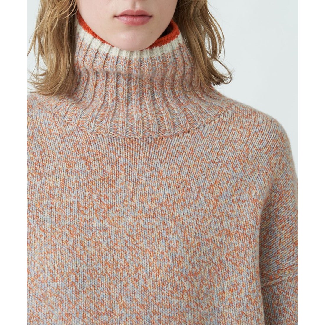 マカフィー MACPHEE ファインラムズウール タートルネックプルオーバー