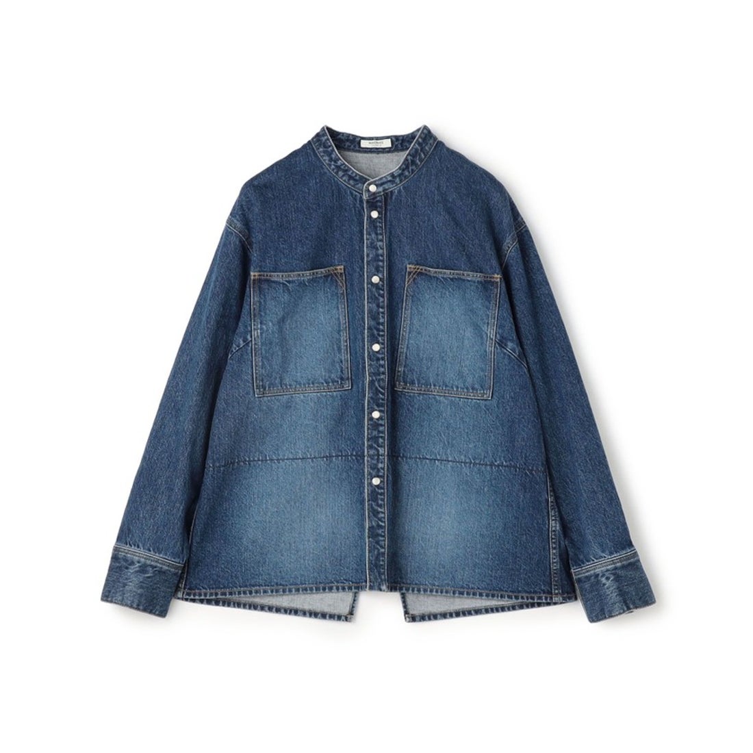 マカフィー MACPHEEコットンデニム シャツブルゾン （65 ブルー