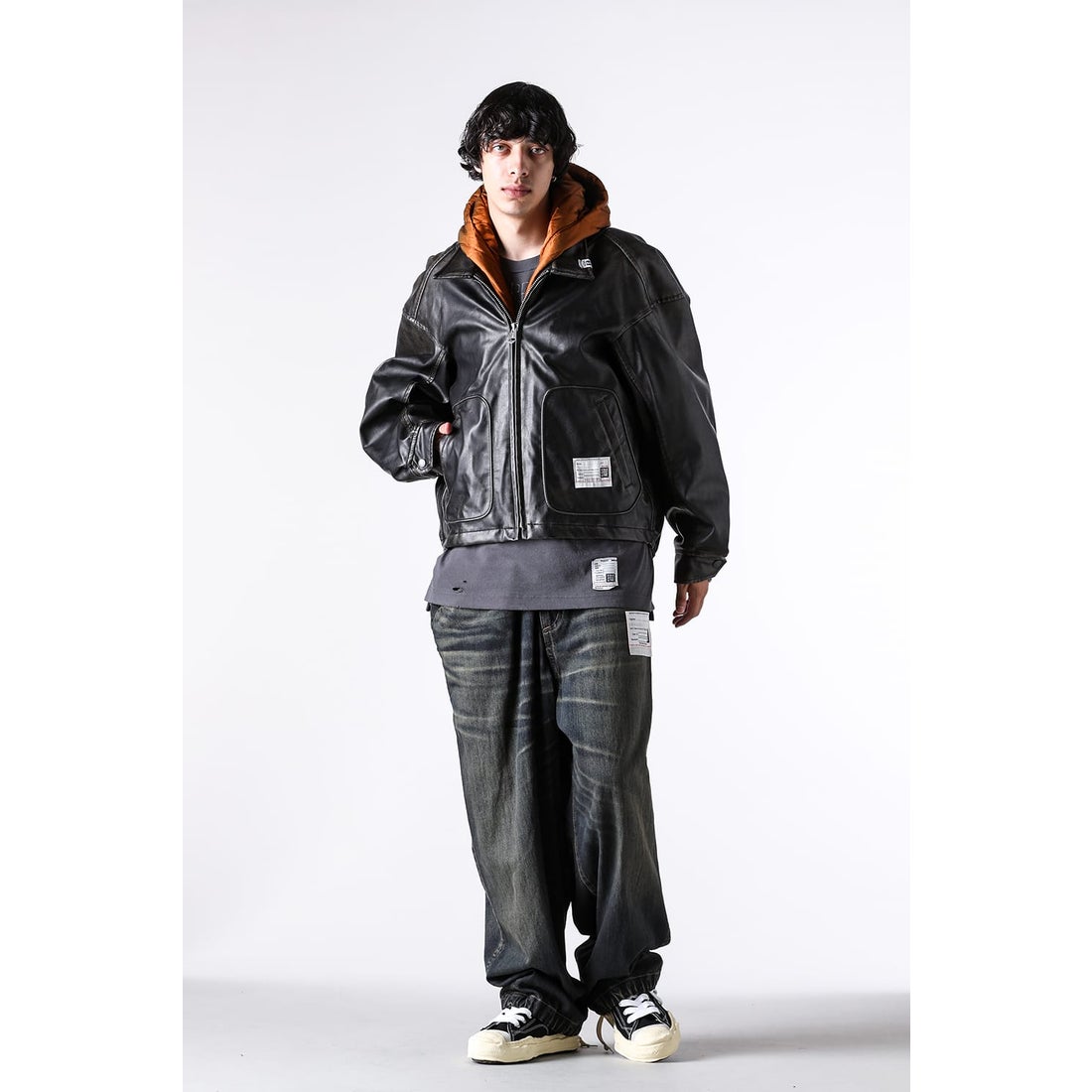 メゾン ミハラヤスヒロ Maison MIHARA YASUHIRO Hooded Vegan Leather