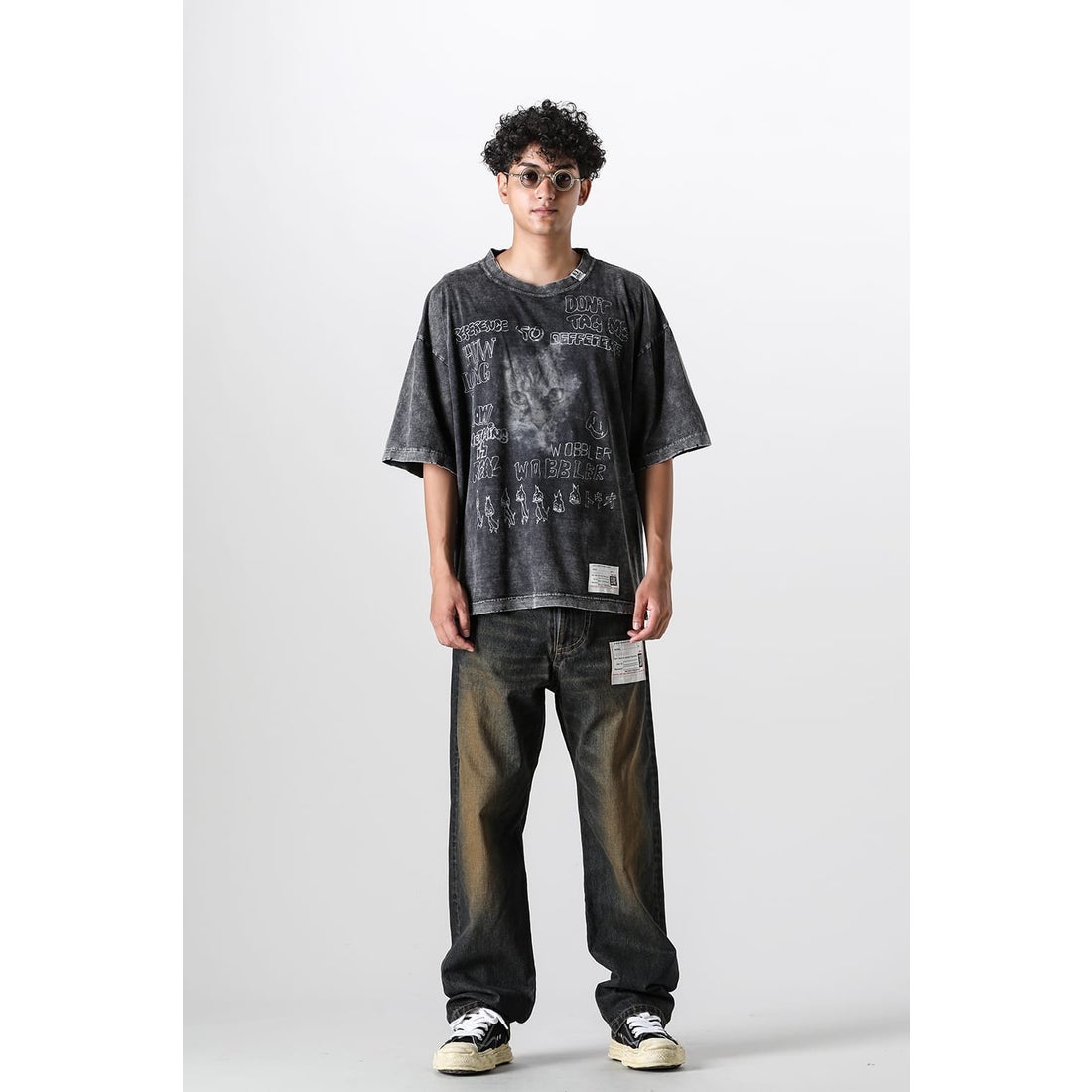 メゾン ミハラヤスヒロ Maison MIHARA YASUHIRO Bleached Tee （Black