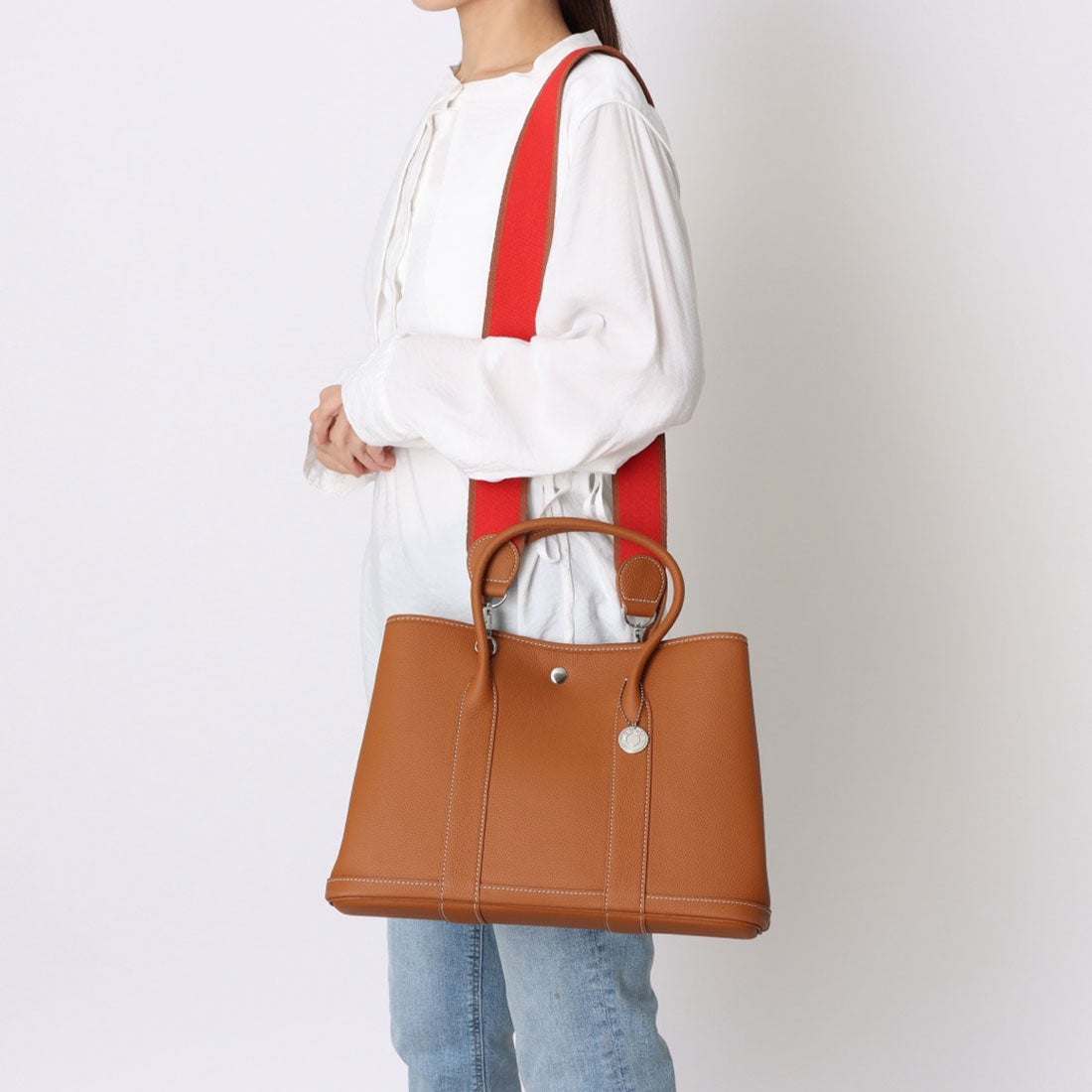 モーヴ mauve 【本革】上品A4トートバッグショルダー付き2WAY Lサイズ