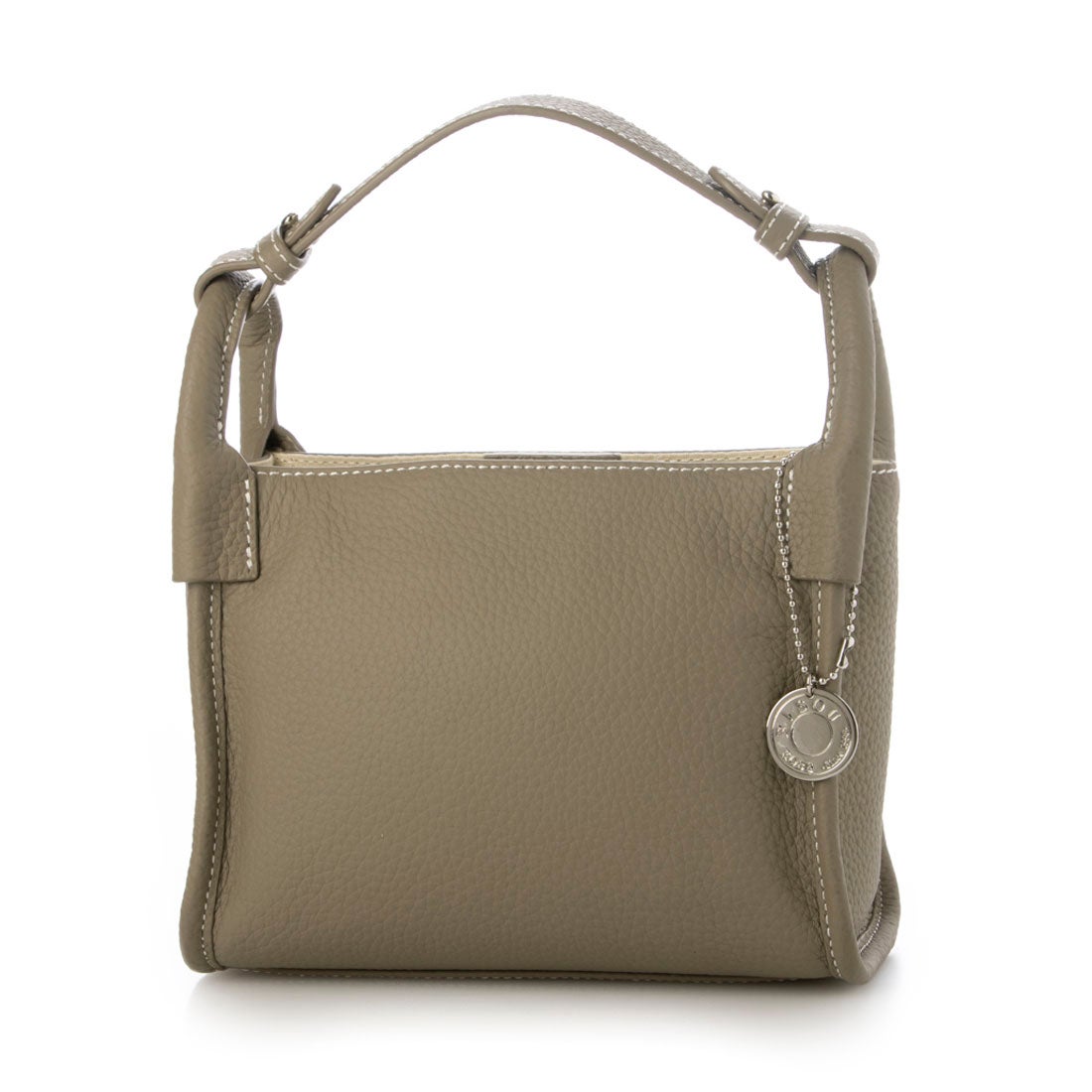 モーヴ mauve 【本革】スクエアワンハンドルバッグ ショルダー付き2WAY