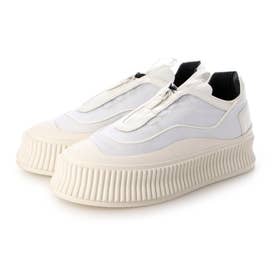 マナ MANA ブロック・シューレーススニーカー （WH） -靴