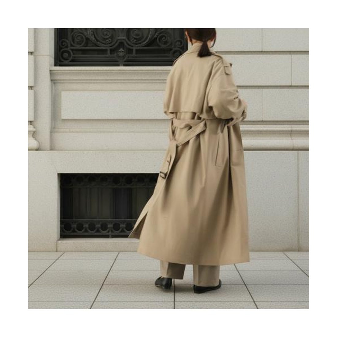 MAISON de R ウール トレンチコート 259212 （51/ベージュ