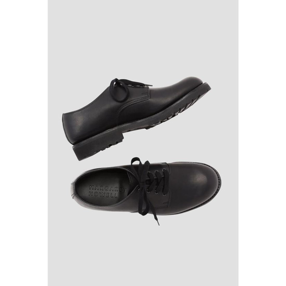 マーガレット・ハウエル MARGARET HOWELL OILED LEATHER DERBY （BLACK