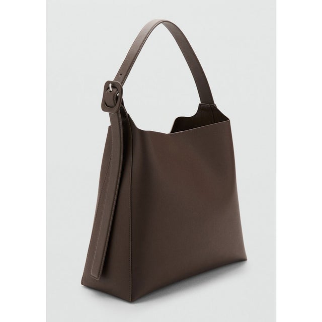 MANGO ハンドバッグ G-- WINNIE （ダークブラウン） - ファッション