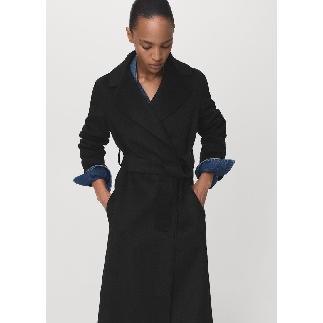 コート .-- BATIN （ブラック） -MANGO - マンゴ公式オンラインストア