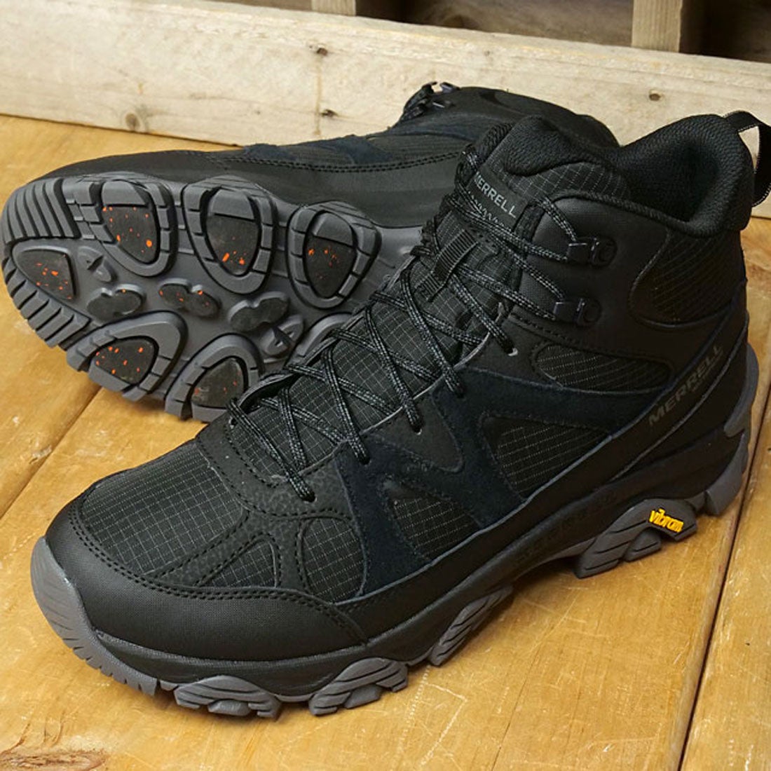 メレル MERRELL M THERMO SNOW GRIP MID WATERPROOF BLACK [J038287