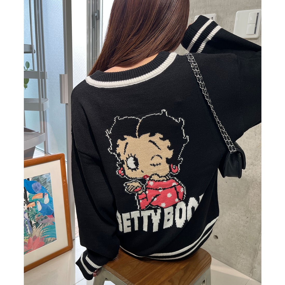 ベティーブープ ニット⁄セーター ベティちゃん クルーネックニット