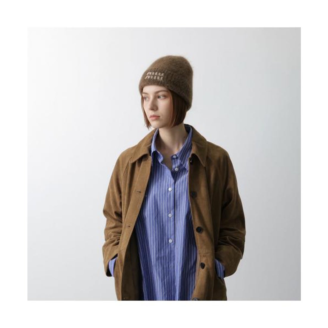 ミュウミュウ Miu Miu MIUMIU ニット帽 5HC378 2CQD モヘア （F0031