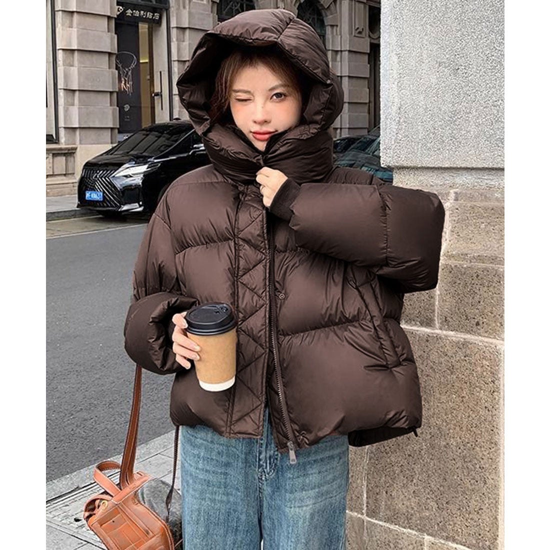 ミニミニストア miniministore ショート丈ダウンジャケット 中綿