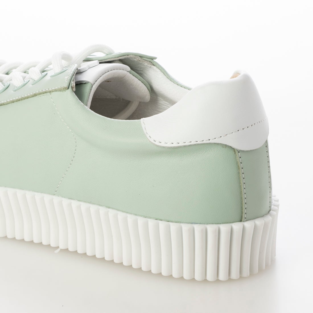 ミソペ MISOPE バルカナイズ風ソールスニーカー （ライトグリーン