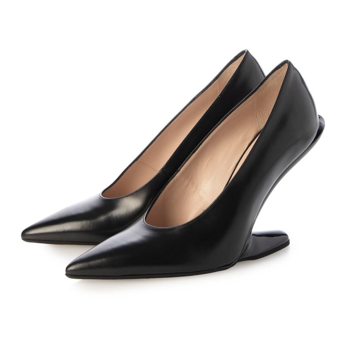 ヌメロヴェントゥーノ N21 ヒールレス ポインテッドトゥ パンプス