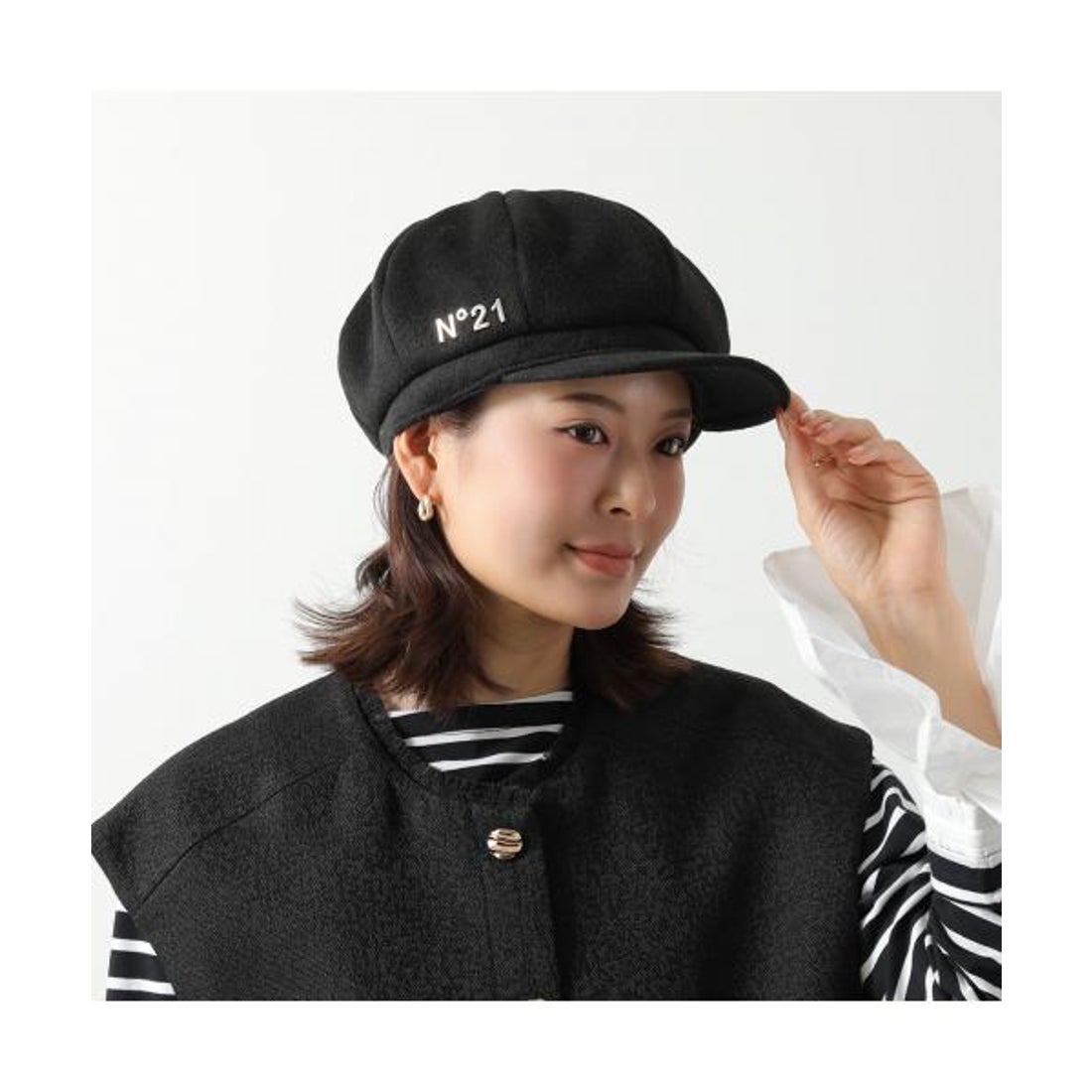 ヌメロ ヴェントゥーノ N21 N°21 × NEW ERA キャスケット N21XNE