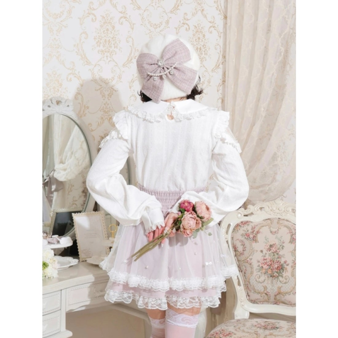 ノエミー NOEMIE さきまるちゃんコラボ！メニーリボンチュールフレア