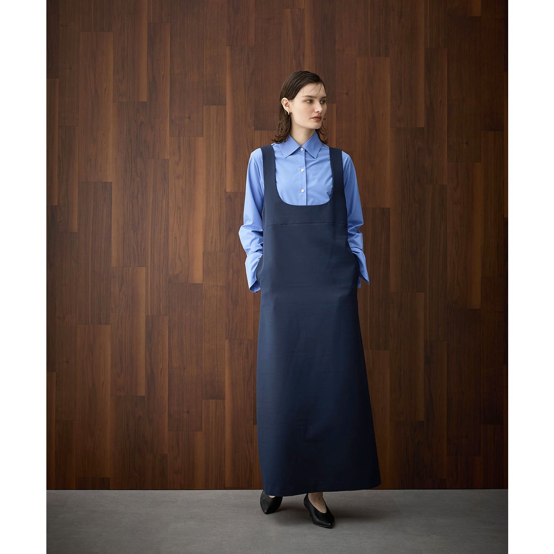 ノーク N.O.R.C コンフォータブルジャンパースカート （ネイビー