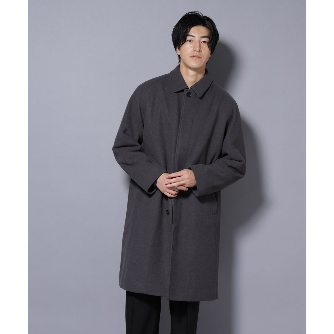 ナノ・ユニバース NANO universe テックメルトンステンカラーコート