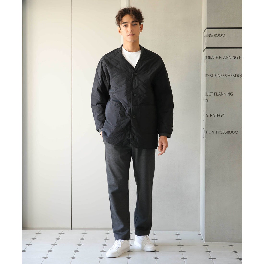 ナノ・ユニバース NANO universe WEB限定 3way モッズコート （カーキ