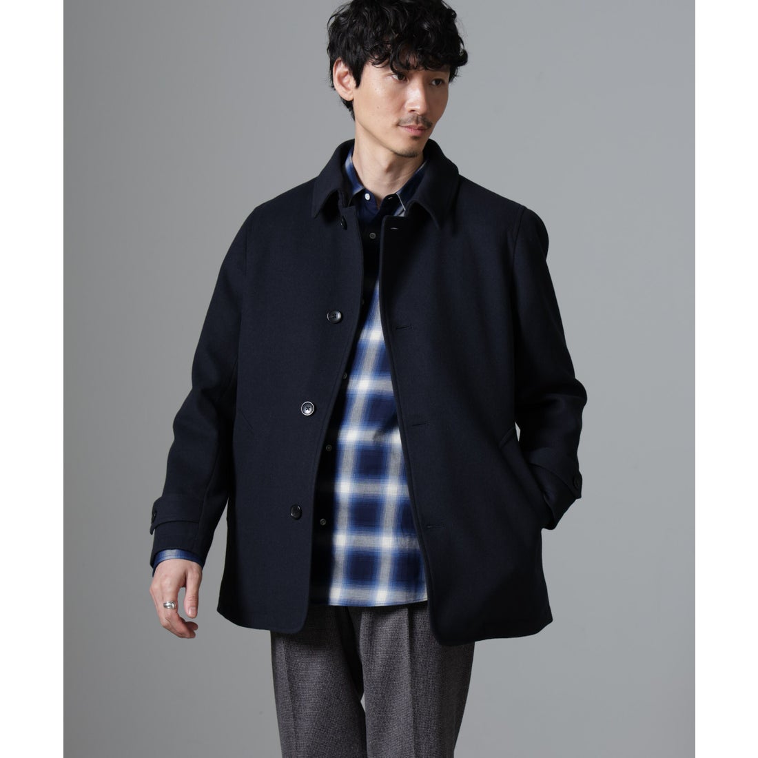 ナノ・ユニバース NANO universe テックメルトンシングルコート