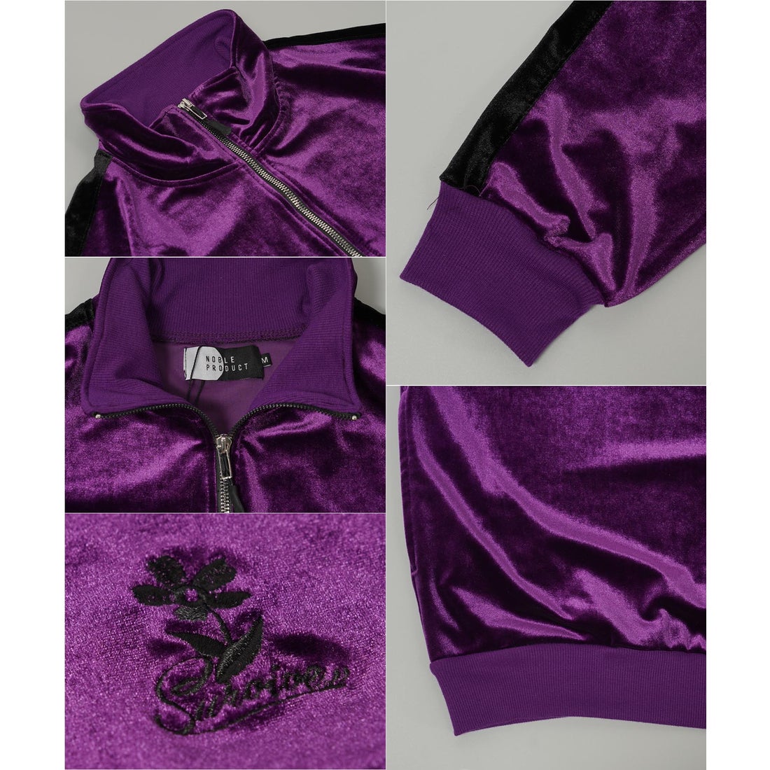 ワンフォークロージング 1111clothing ◇ベロア トラックジャケット