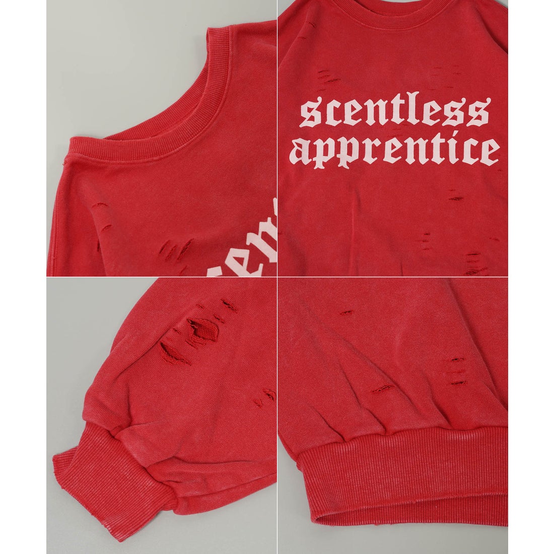 ワンフォークロージング 1111clothing ◇硫化染め ダメージ加工 ロゴ