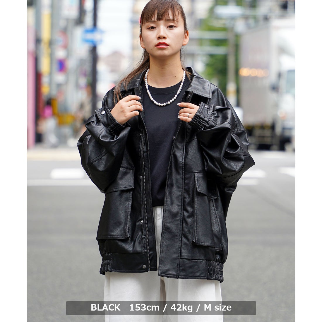 ワンフォークロージング 1111clothing PUレザー ジャケット メンズ a