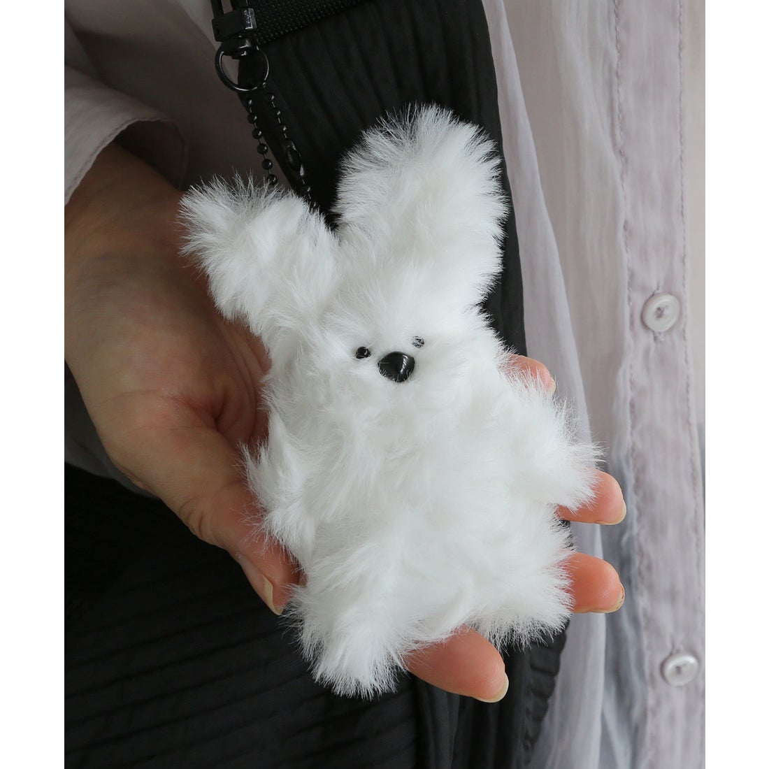 コレカラ colleca la シャギーうさちゃん チャーム・キーホルダー