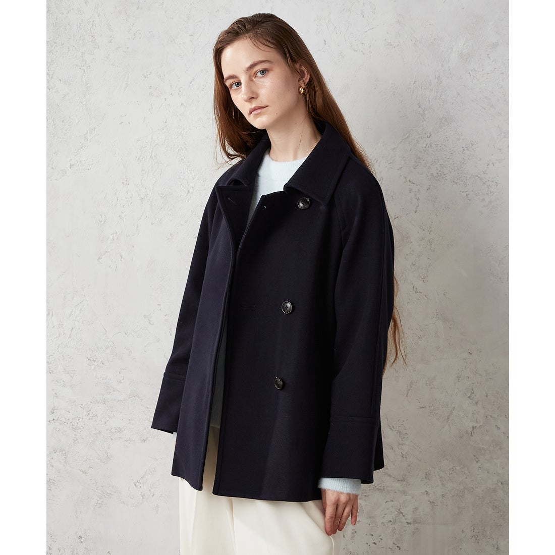 ルスークホリデー LE SOUK HOLIDAY ステンカラー ショートコート