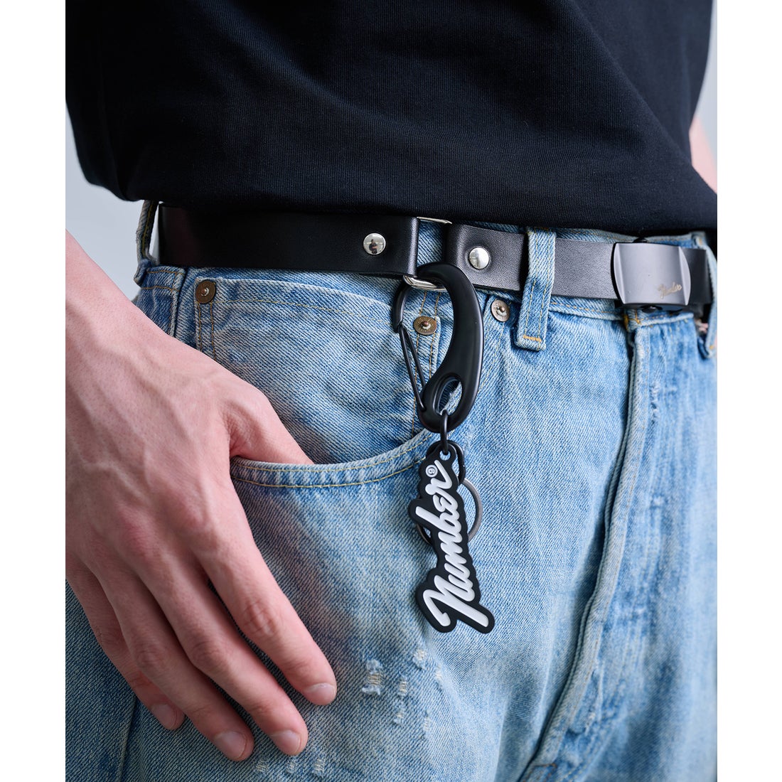 ナンバーナイン NUMBER (N)INE Number⑨ LOGO MOTIF KEY HOLDER