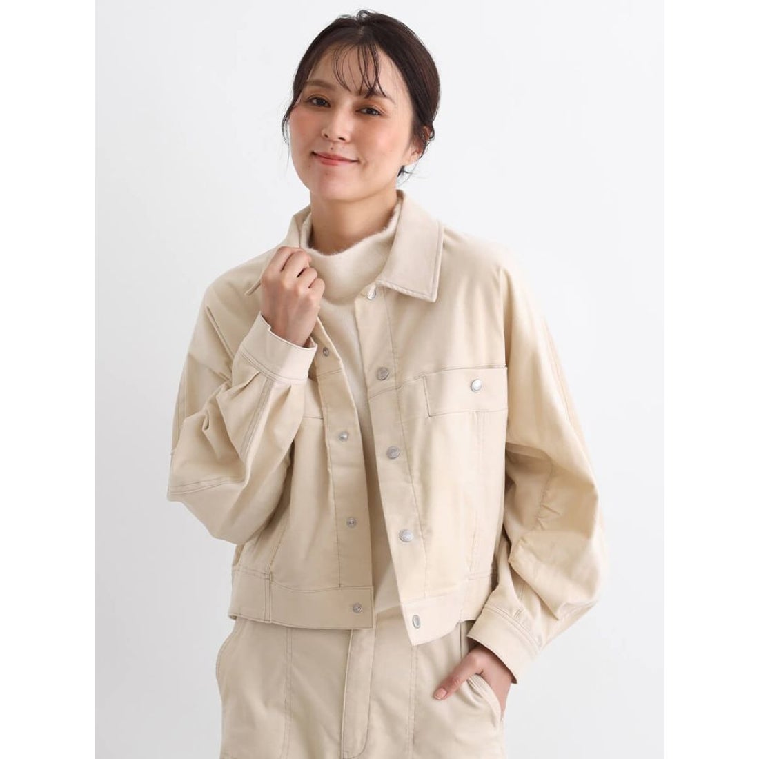 クローブ CLOVE 別珍デニムジャケット （ベージュ系） -靴