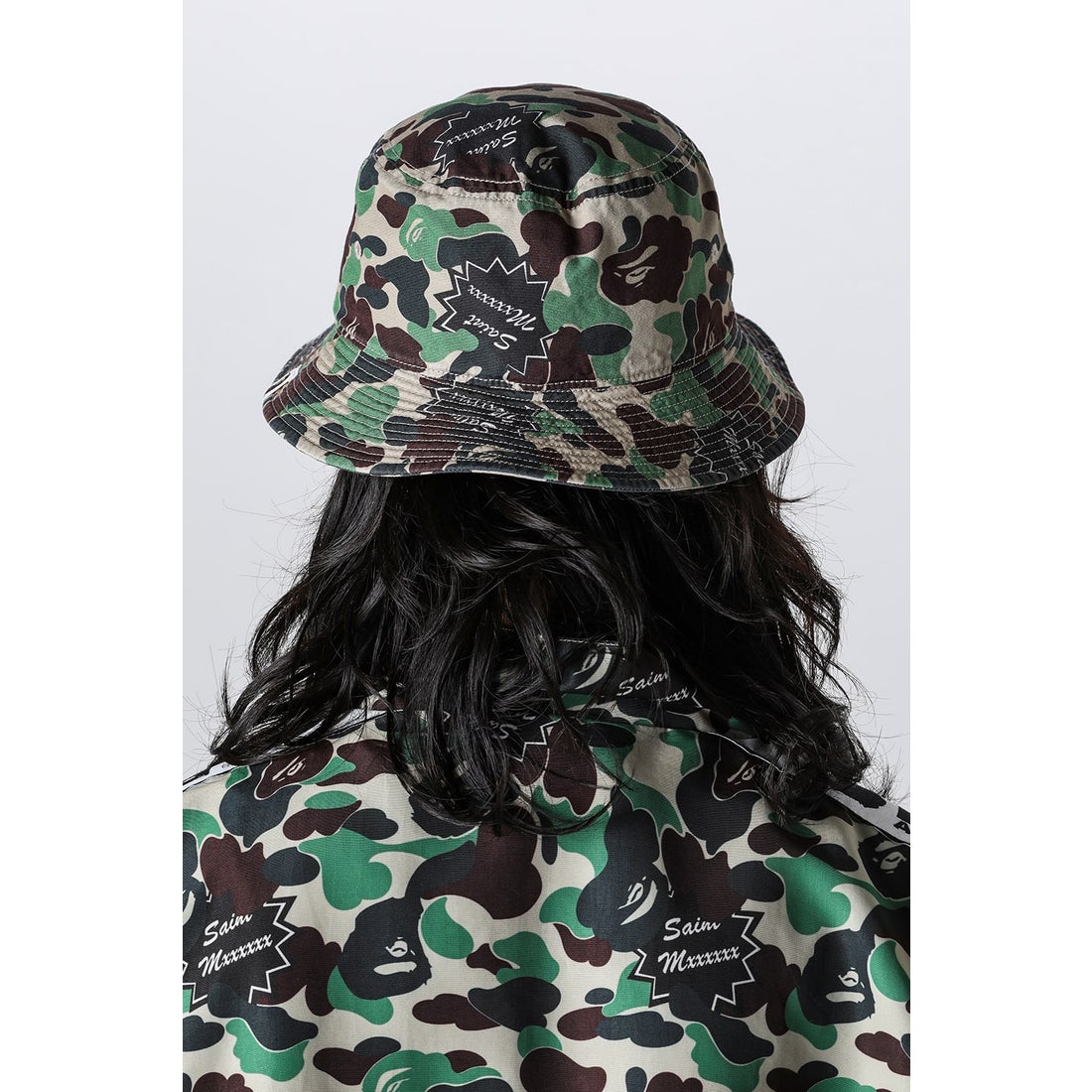 A BATHING APE_ x SAINT Mxxxxxx Bucket Hat _ FASCINATE Osaka Japan