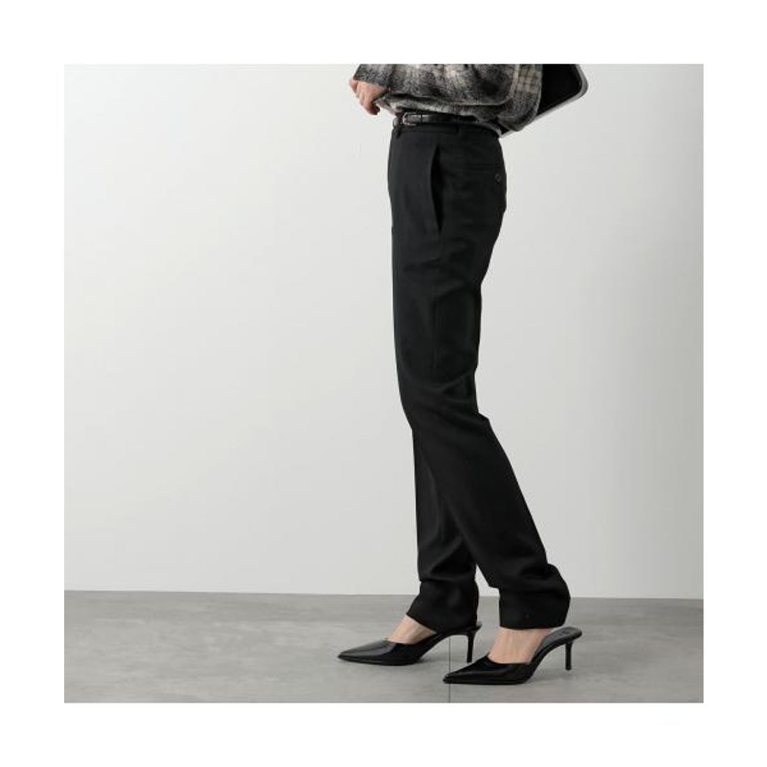 サンローラン ワイドフレアスラックス 44サイズ フレアパンツ Saint