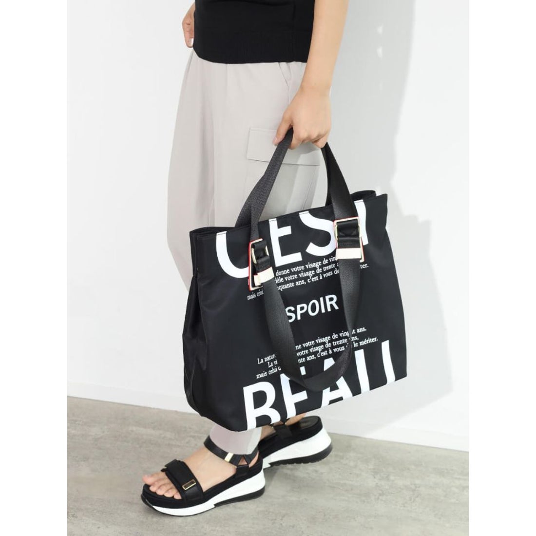 スコットクラブ SCOTCLUB ユーティリティロゴトートバッグ （ブラック