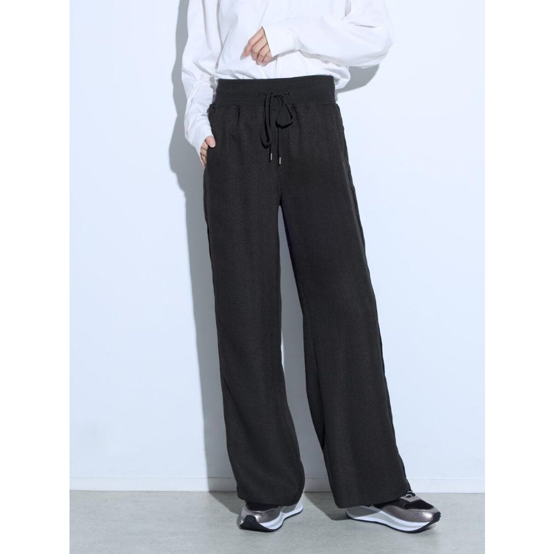 スコットクラブ SCOTCLUB リブウエストサイドラインパンツ （ブラック