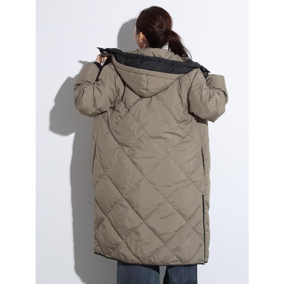 スコットクラブ SCOTCLUB キルティングダウンコート （ブラック