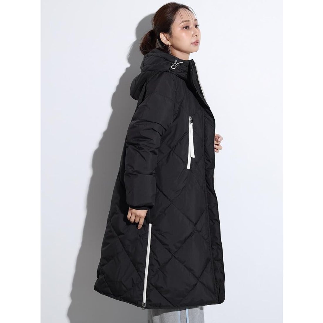 スコットクラブ SCOTCLUB キルティングダウンコート （ブラック