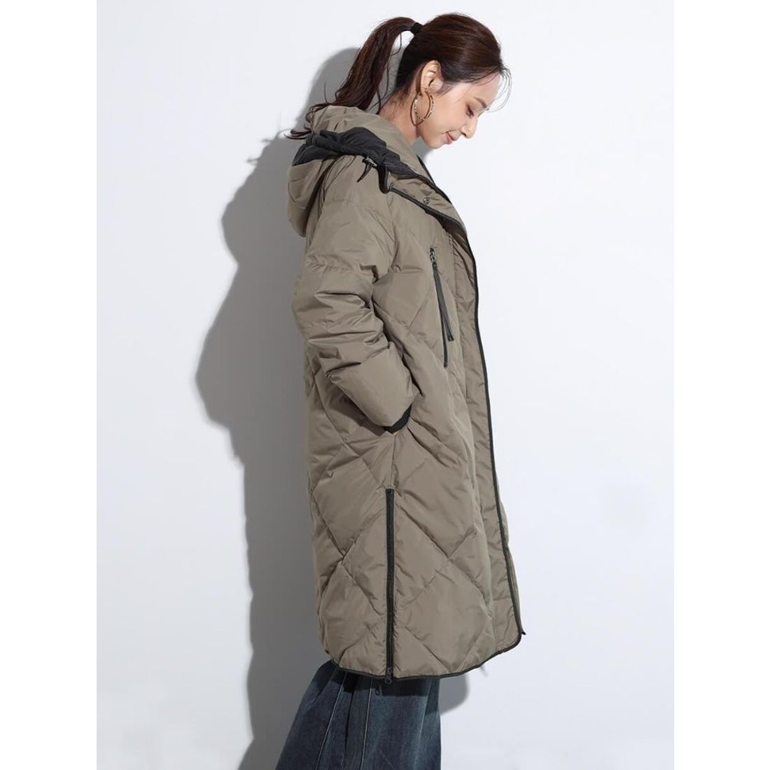 スコットクラブ SCOTCLUB キルティングダウンコート （オリーブ） -靴