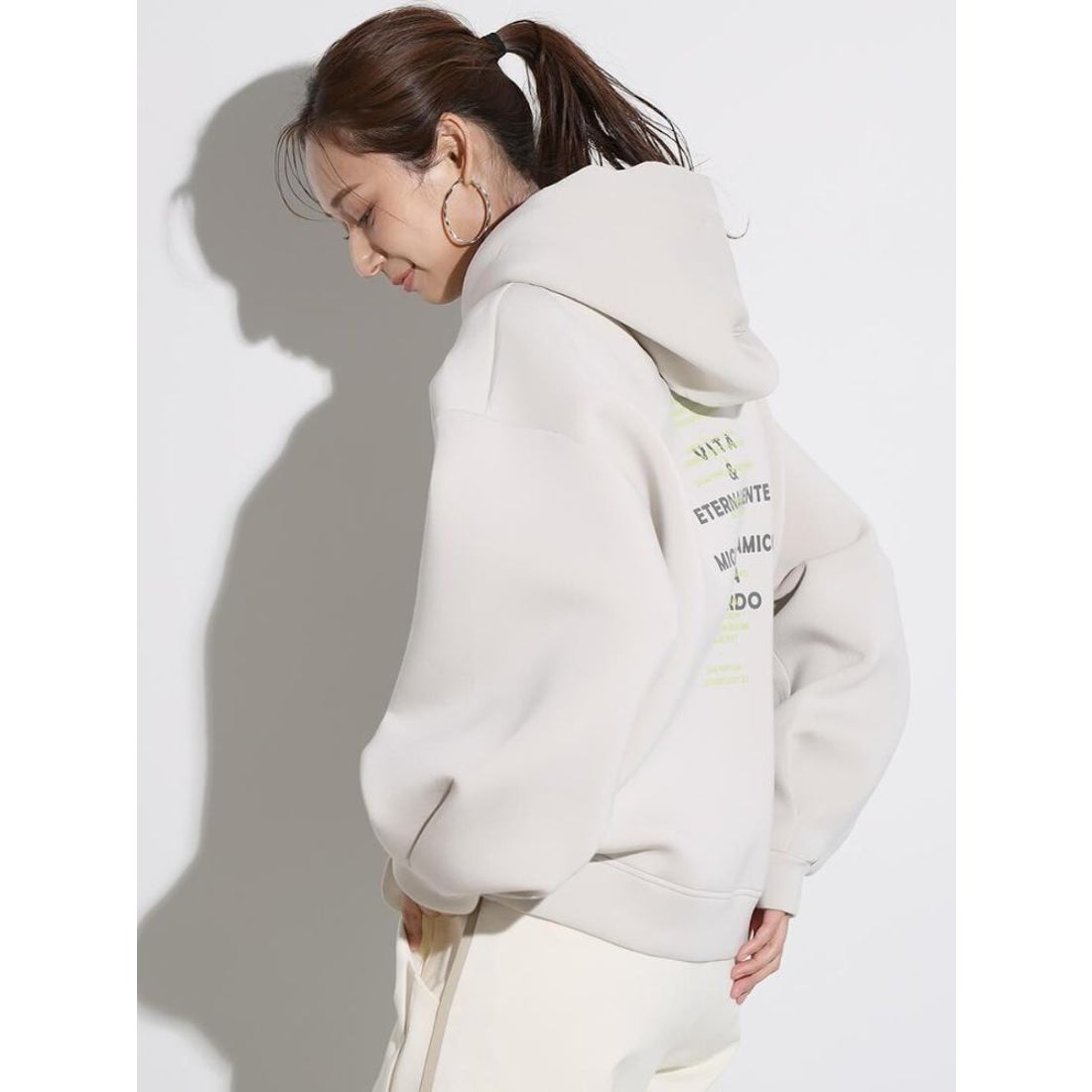 スコットクラブ SCOTCLUB ダンボールバックロゴパーカー （グレージュ