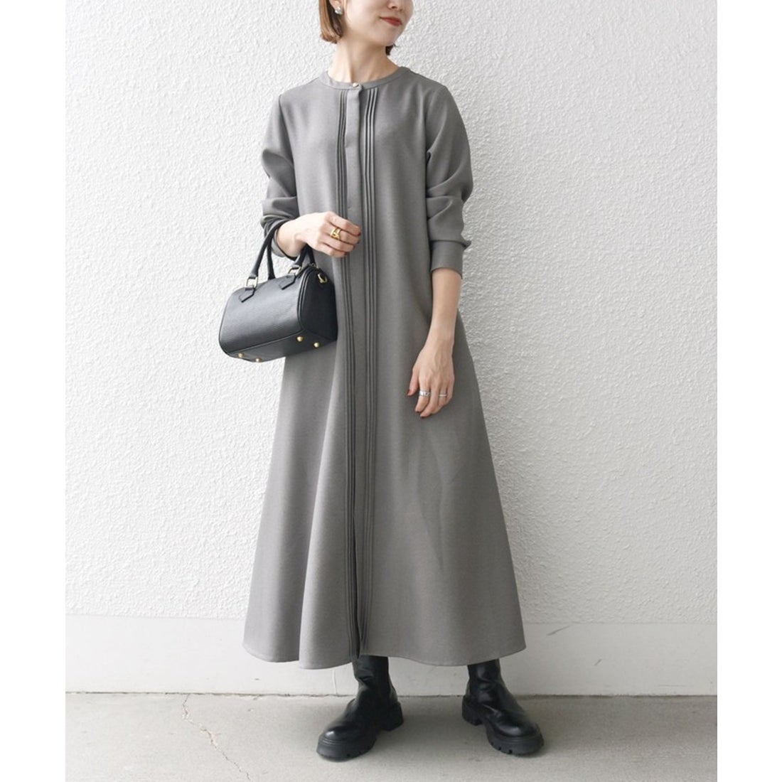 追加予約》SHIPS any:〈洗濯機可能〉シャーク ピンタック Aライン