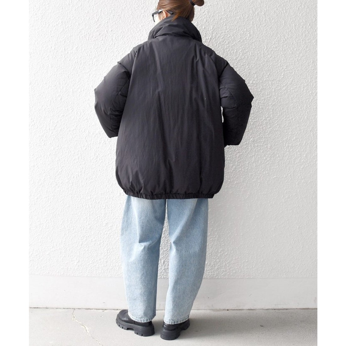 シップス エニィ SHIPS any SHIPS any: ナイロン スタンドカラー