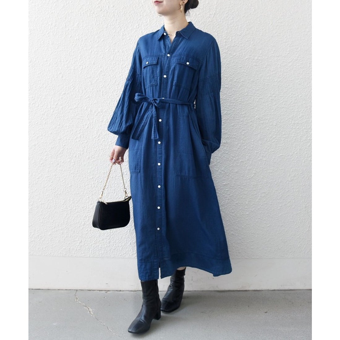 シップス エニィ SHIPS any SHIPS any:〈手洗い可能〉シアー デニム