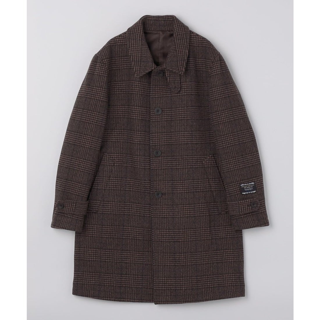 undercover肋骨柄ウールステンカラーコート undercover 肋骨 ボーン