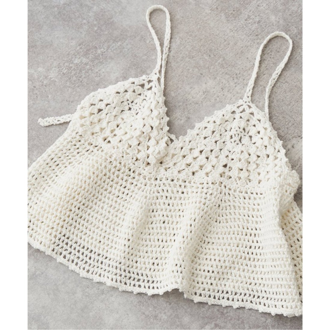 スピック＆スパン Spick & Span 《追加》クロシェニットキャミソール