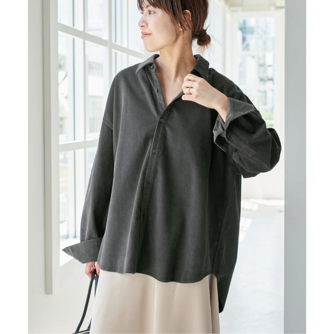 スピック＆スパン Spick & Span 《追加》コットンコーデュロイルーズ