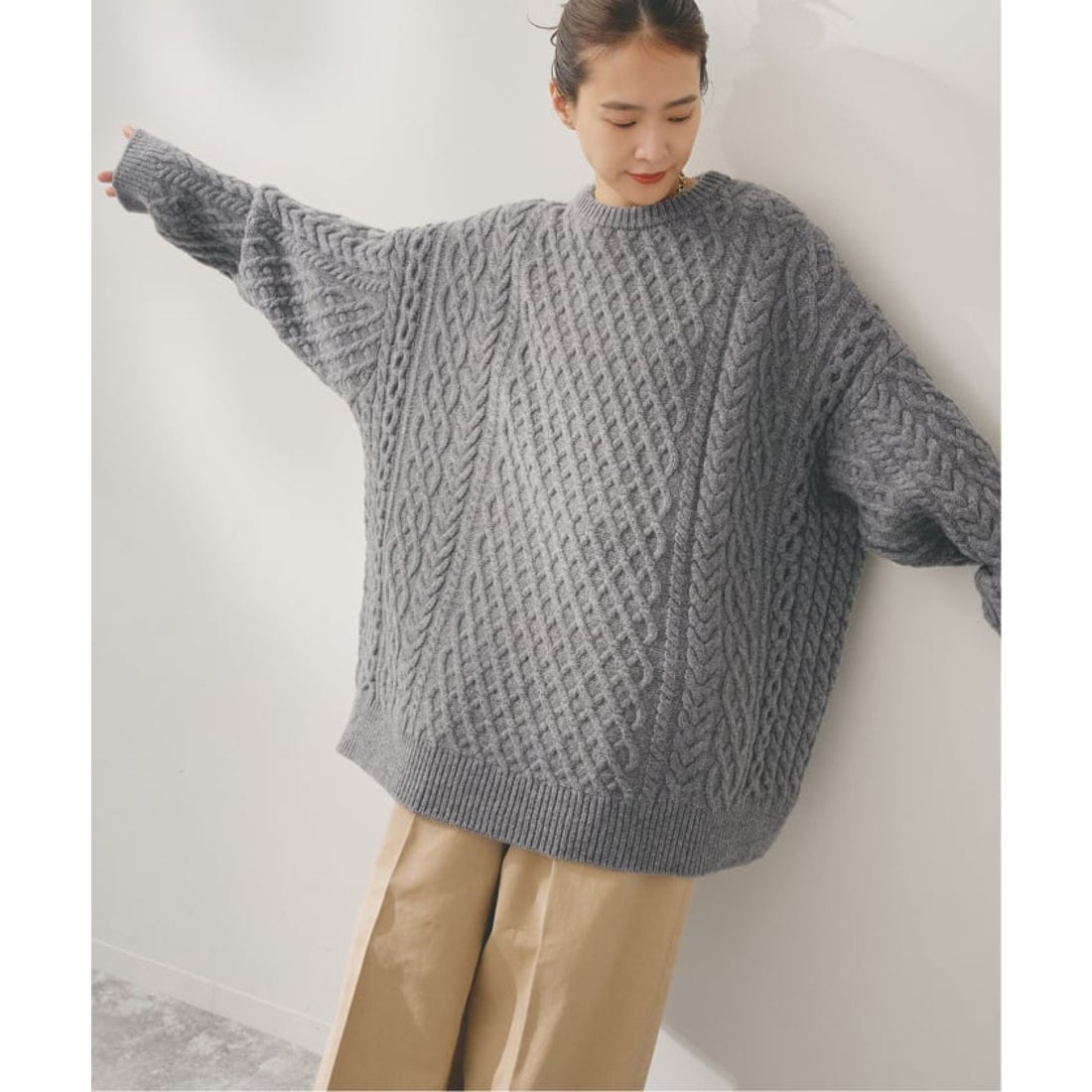 スピック＆スパン Spick & Span 《予約》Higuchi*Sアラン柄ルーズ