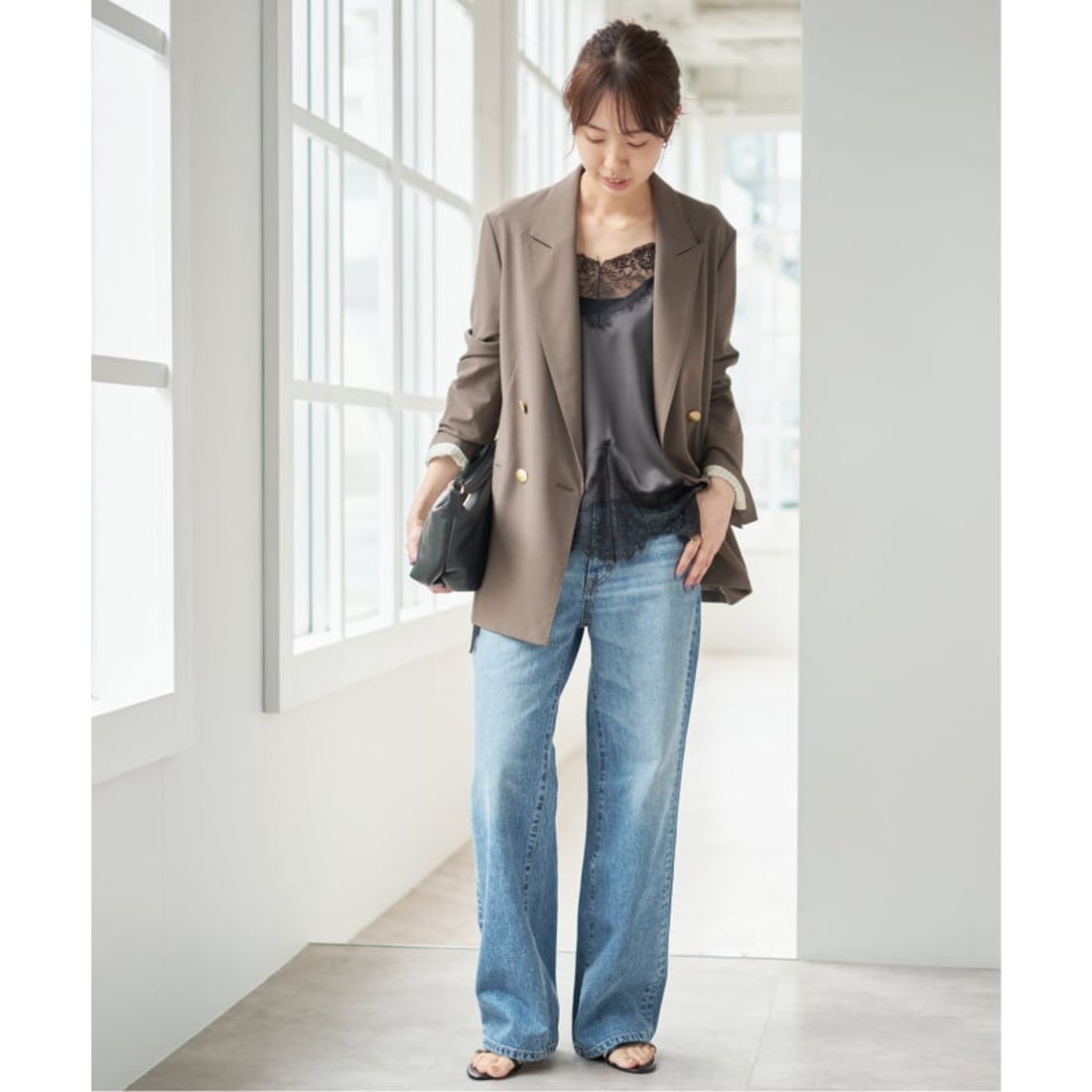 スピック＆スパン Spick & Span 《追加予約》レースサテンチュニック