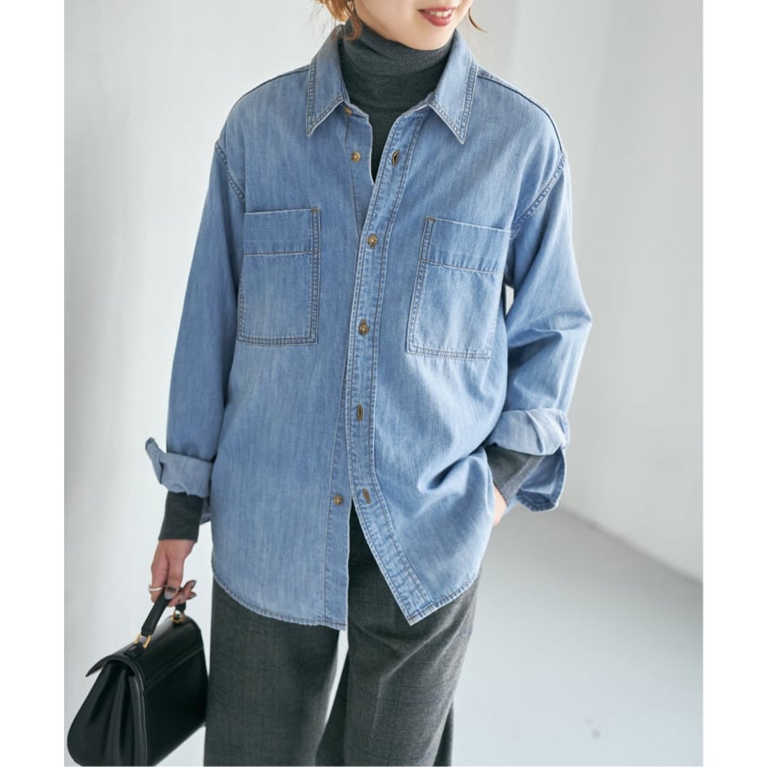 スピック＆スパン Spick & Span 《追加2》ライトオンスデニムシャツ